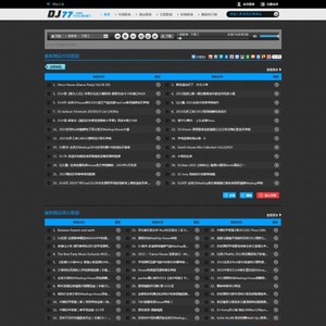 Cscms v4.1 dj77黑色风格dj舞曲网站模板 双编码